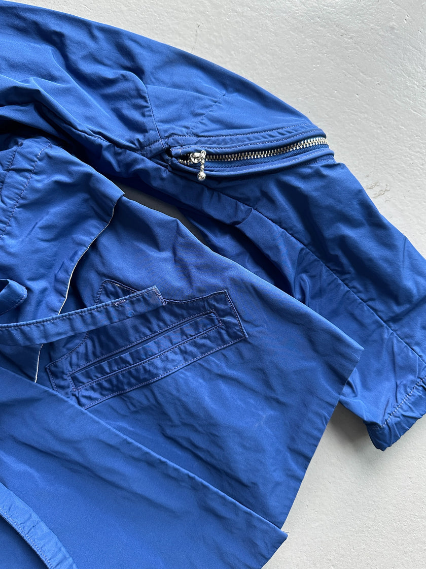 MARITHÉ + FRANÇOIS GIRBAUD - S/S 2013 FUNNEL NECK LAYERED LIGHT JACKET