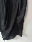 COP COPINE - 2000s ASYMMETRIC SATIN DRESS WITH CHAIN NECKLINE
