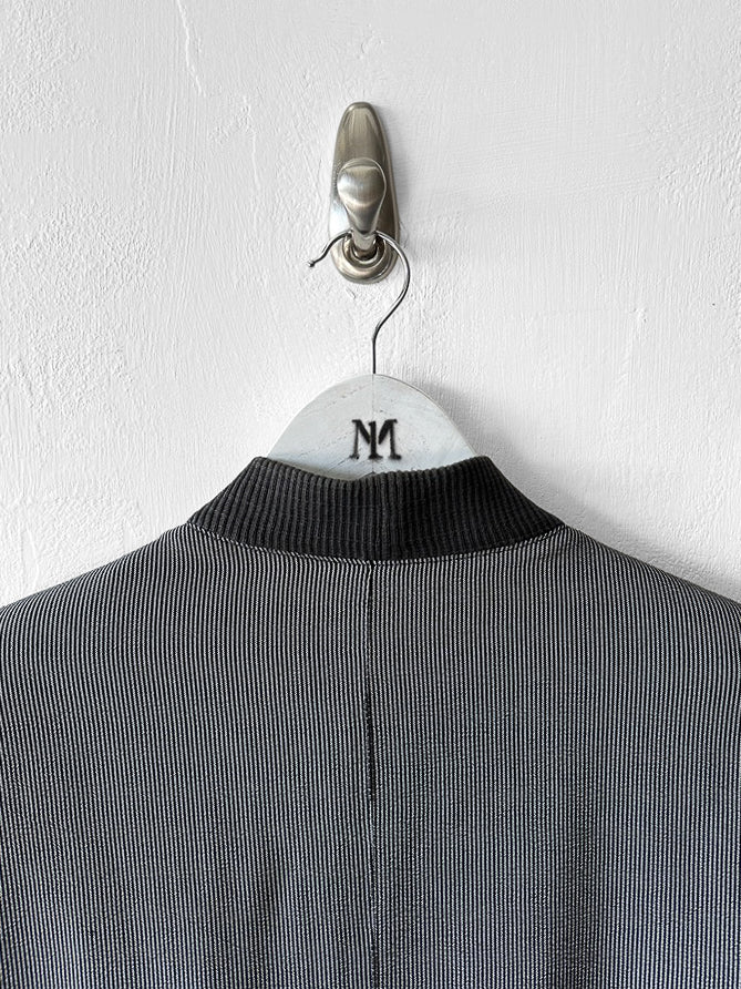 ITALIAN LABEL 1980s PINSTRIPED BLOUSON JACKET