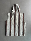 1980s LINEN HOODED VEST