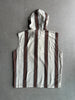 1980s LINEN HOODED VEST