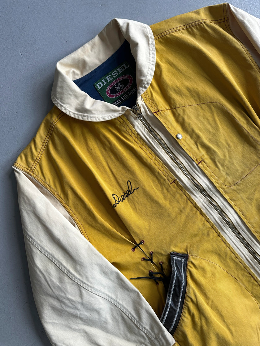DIESEL - 1980s LIGHT JACKET WITH WAIST LACING DETAIL