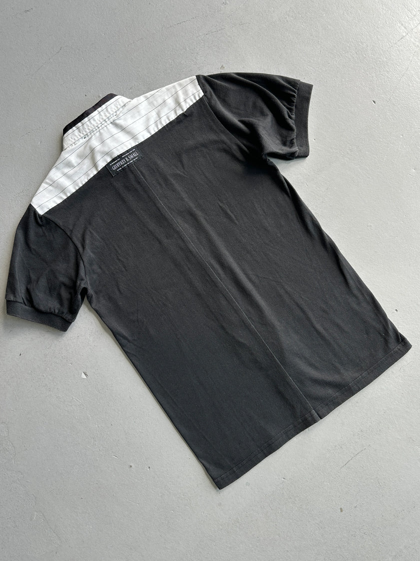 GEOFFREY B.SMALL - 1990s SHORT SLEEVE PANELED SHIRT