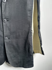 JEAN PAUL GAULTIER - 1990s PANELED LINEN BLAZER WITH CONTRASTING MESH PANELS