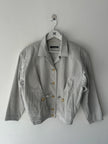 ISSEY MIYAKE - 1980s TEXTURED COTTON BOMBER JACKET
