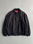 VALENTINO - 1980s WOOL BOMBER JACKET WITH RIBBED COLLAR AND CUFFS
