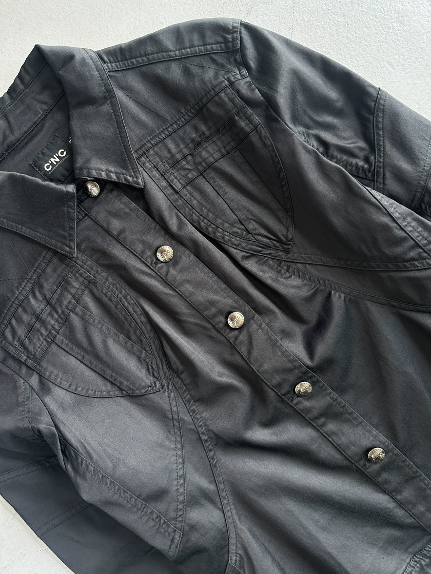 C’N’C COSTUME NATIONAL - 2000s SCULPTED PANELING JACKET