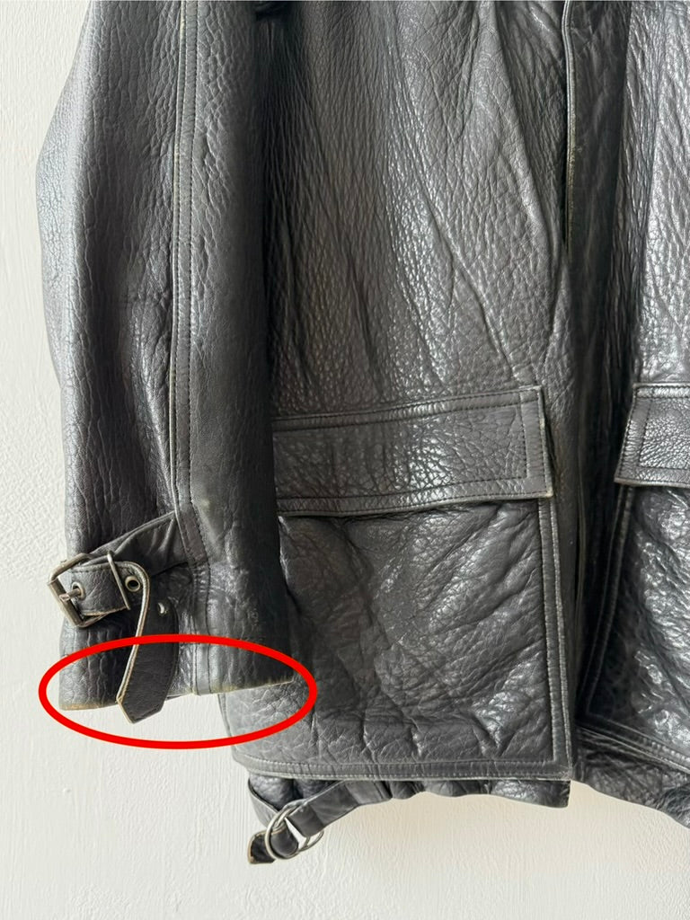 MARITHÉ & FRANÇOIS GIRBAUD X COMPAGNIE DES MONTAGNES & DES FORÊTS - 1980s LEATHER JACKET