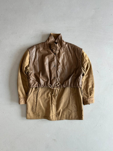 MANI BY GIORGIO ARMANI 1980s PANELED LEATHER JACKET