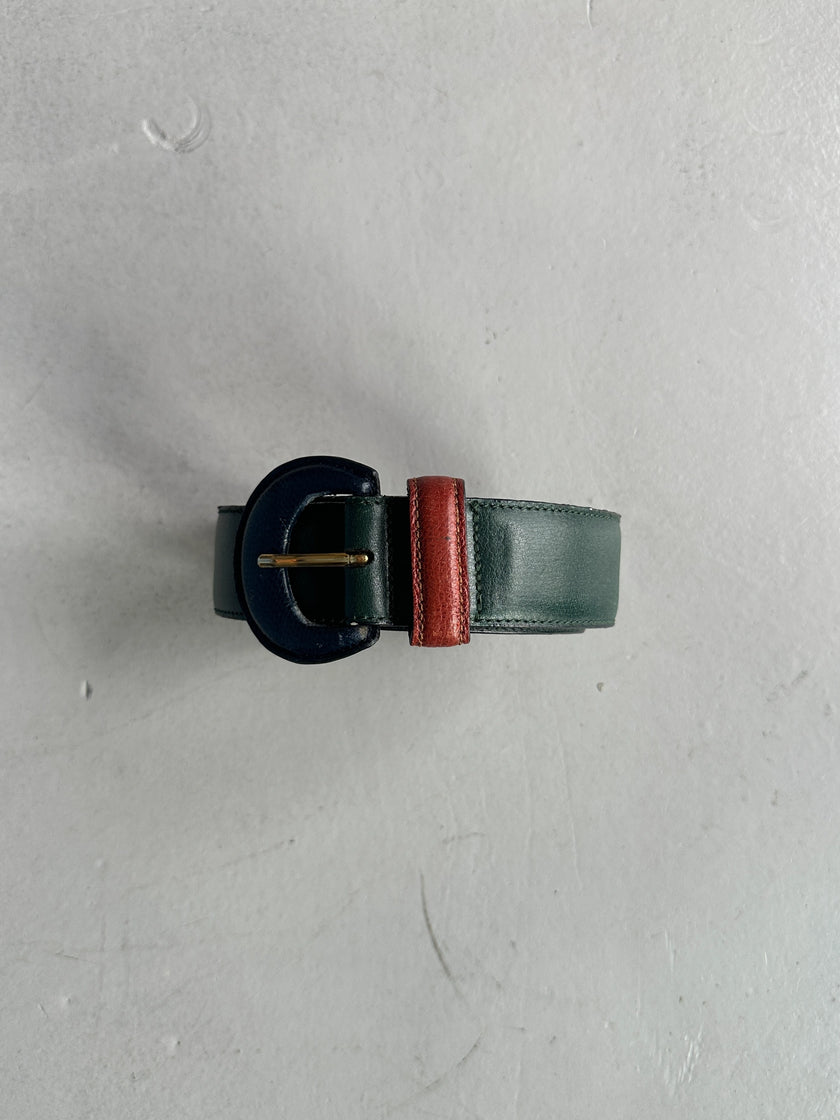 ETRO - 1990s MULTICOLOUR LEATHER BELT