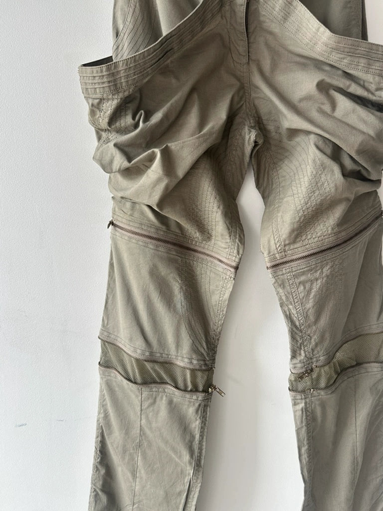 GAETANO NAVARRA - S/S 2004 2 IN 1 TROUSERS SHORTS WITH ZIP DETAILS