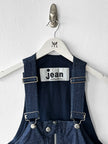 ISSEY MIYAKE PLANTATION - 1980s DENIM MINI DUNGAREE DRESS