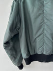 ITALIAN LABEL - 1980s NYLON BOMBER JACKET WITH SHEARLING COLLAR