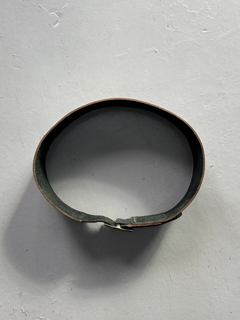 MICHIKO KOSHINO - 1990s LEATHER WAIST BELT