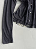 YOHJI YAMAMOTO Y's - S/S 2002 FLORAL BACK LINEN CARDIGAN