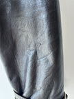 VERSACE - 2000s CROP FIT LEATHER JACKET WITH BONDAGE DETAILS