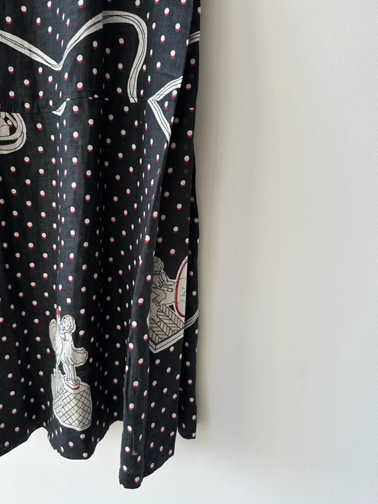 LOEWE - S/S 2018 POLKA DOT CULOTTES TROUSERS WITH SIDE PLEATS
