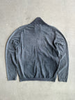 DANIELE ALESSANDRINI - 1990s FUNNEL NECK ZIPPED JUMPER WITH DENIM POCKET