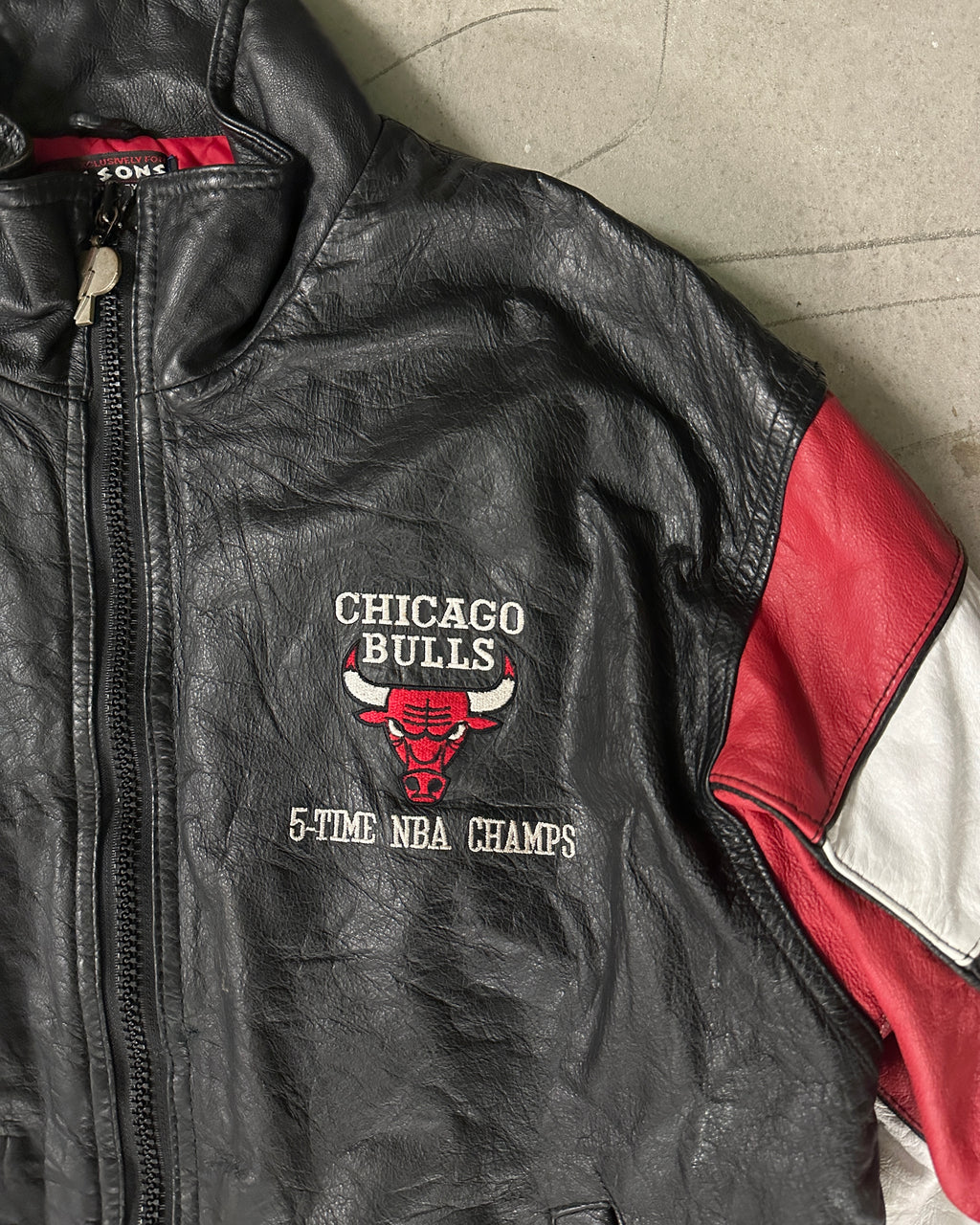 RARE NBA CHICAGO BULLS - LEATHER BOMBER JACKET – M1 Lab