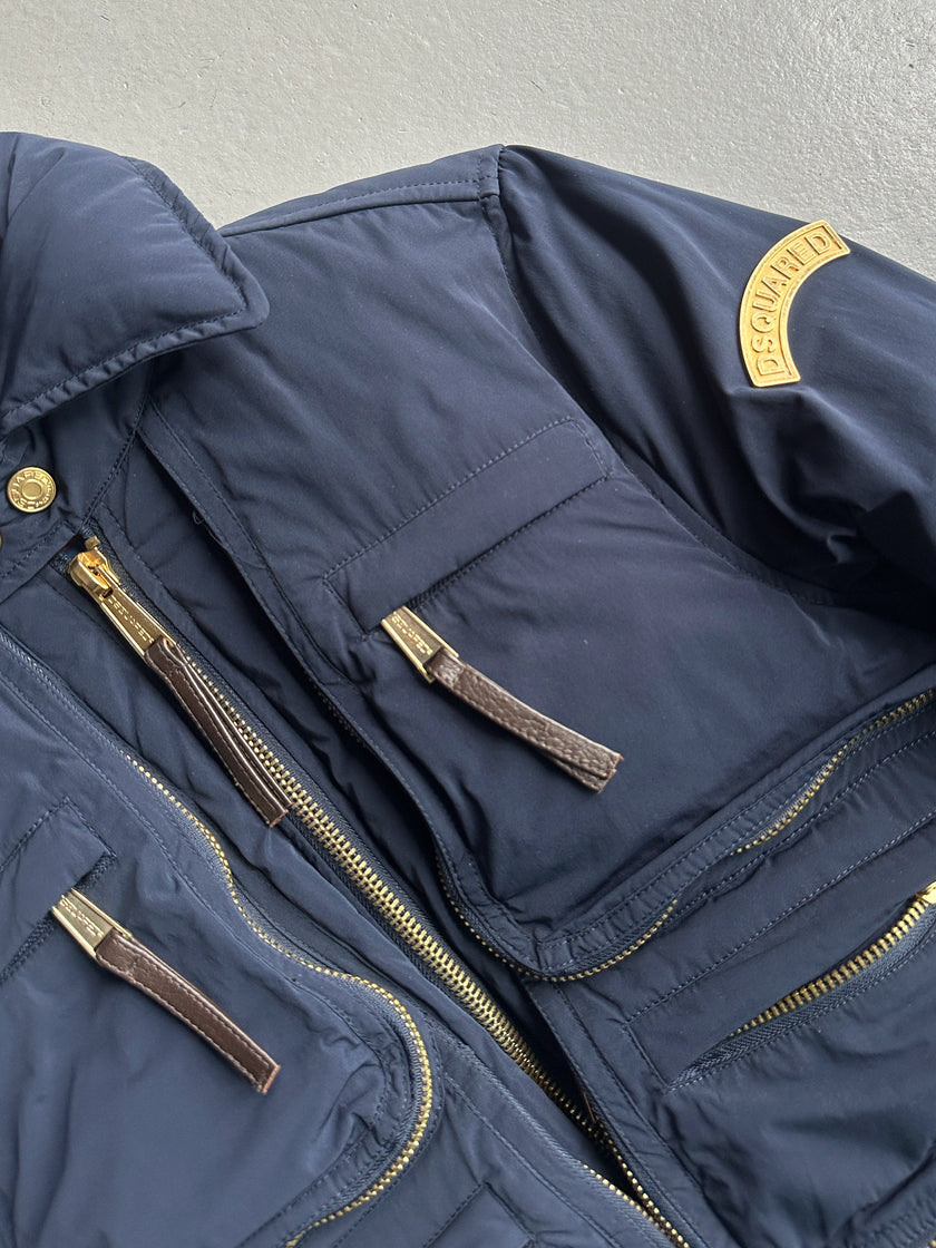 DSQUARED2 - F/W 2009 CROP FIT MULTI ZIP PUFFER BOMBER JACKET