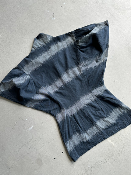 TAKEZO TOYOGUCHI - 1980s RARE BUTTERFLY SLEEVE INDIGO SHIRT