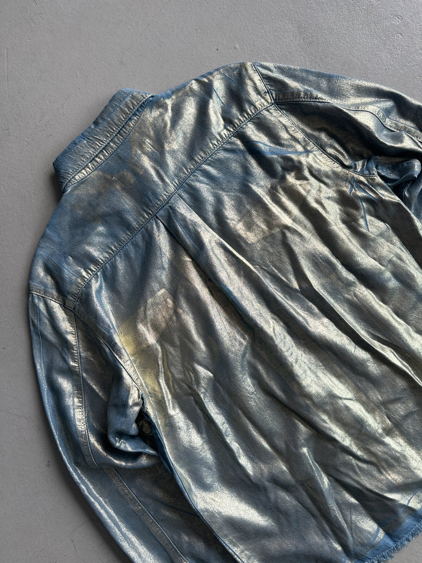 ICEBERG - 2000s METALLIC COATING SHIRT