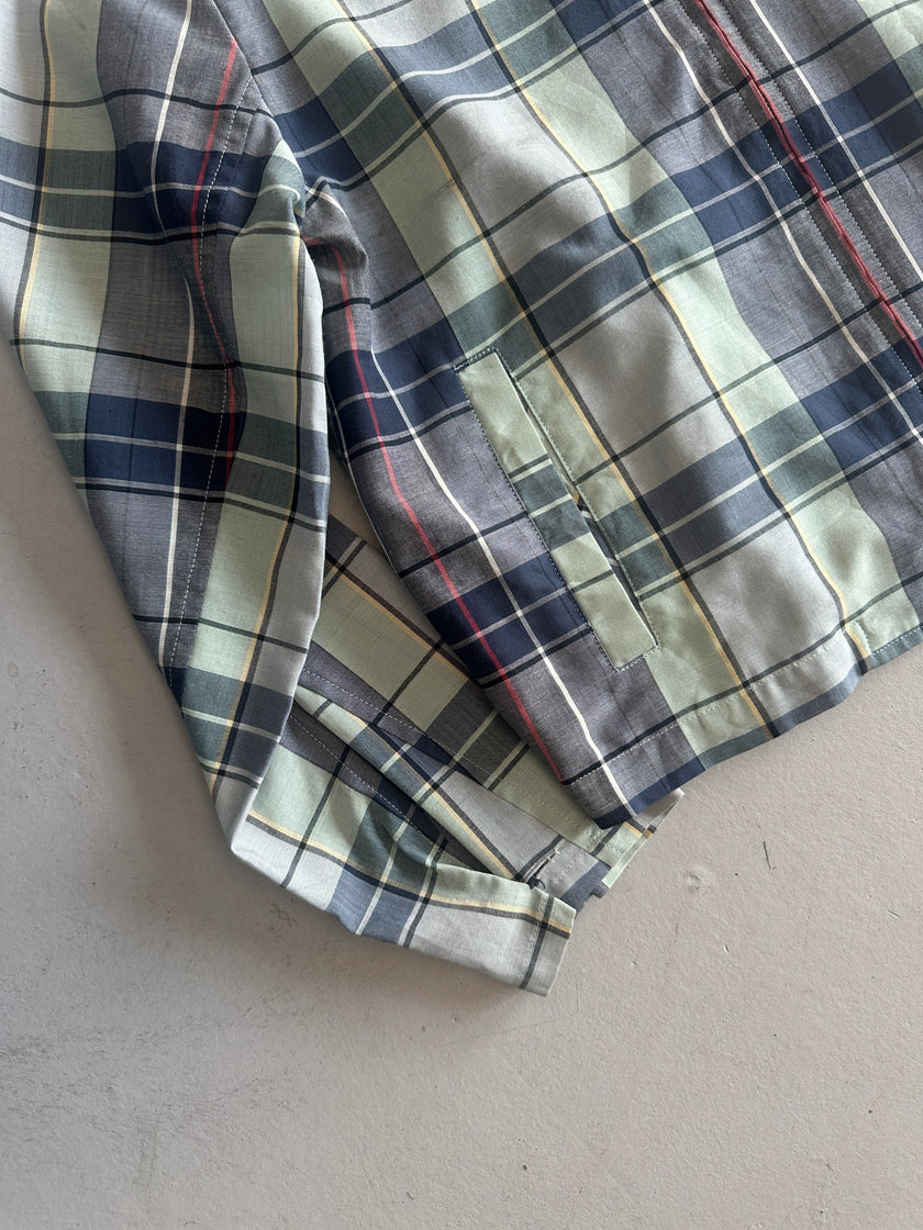 YOHJI YAMAMOTO Y's bis - 1990s CROPPED FIT CHECKED ZIP JACKET