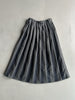 ISSEY MIYAKE PLANTATION - 1990s CRISP PLEATS DUAL COLOUR DENIM SKIRT