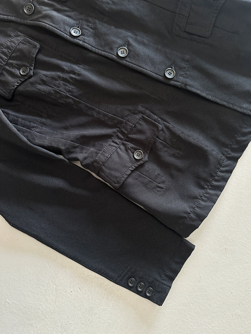 COMME DES GARÇONS BLACK - S/S 2011 MULTI POCKET STRAIGHT FIT JACKET
