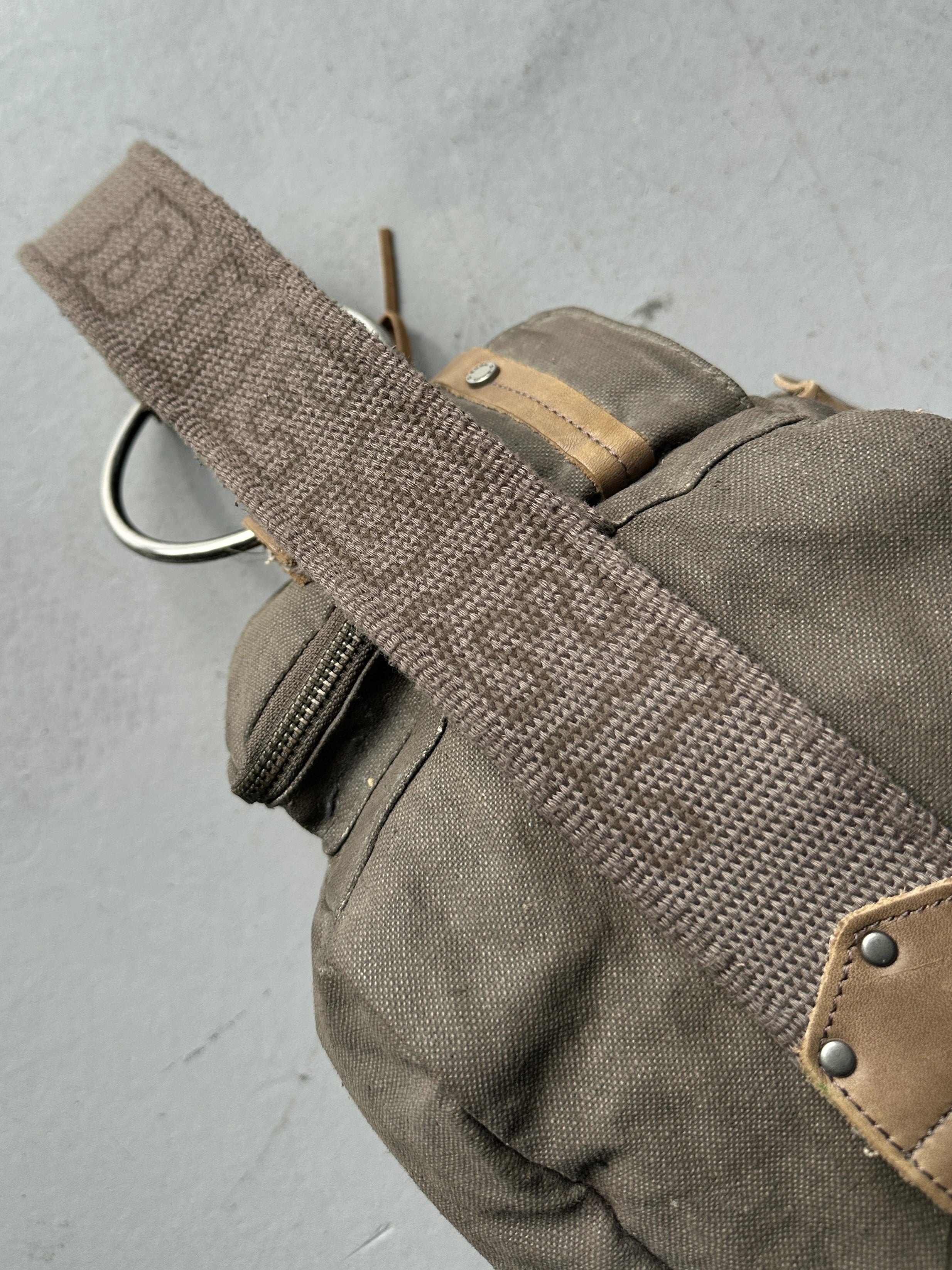 DIESEL SPARE PARTS - 2000s WAXED CANVAS CARGO BAG