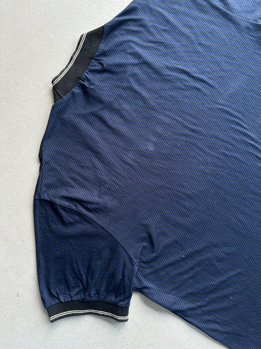 JEAN PAUL GAULTIER JUNIOR - S/S 1989 RIBBED NECK STRIPED T-SHIRT