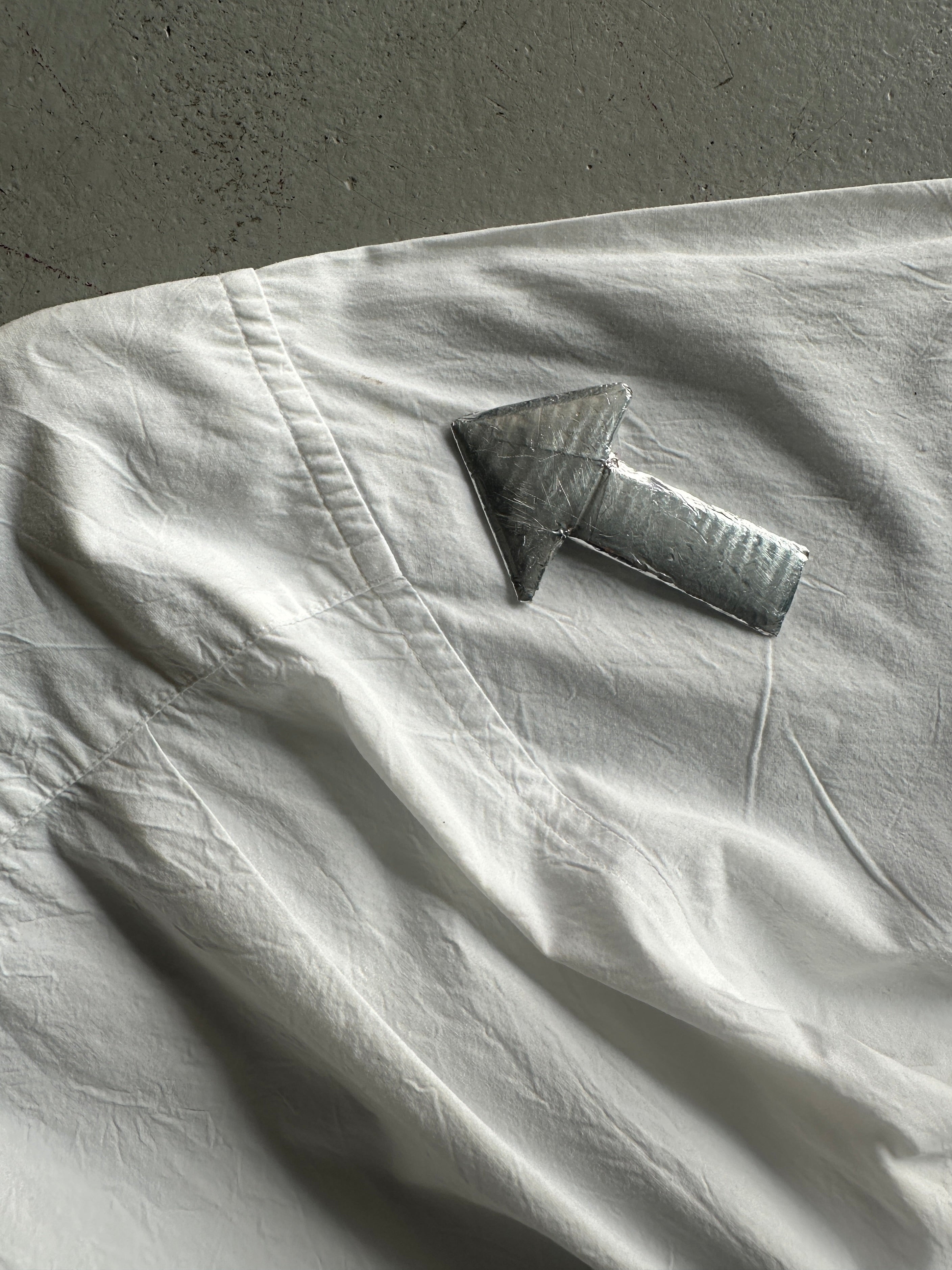 ISSEY MIYAKE - S/S 2005 KNOT FRONT PANEL LONG SLEEVE SHIRT