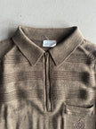 1980s LONG SLEEVE POLO KNIT TOP