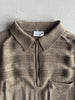 1980s LONG SLEEVE POLO KNIT TOP