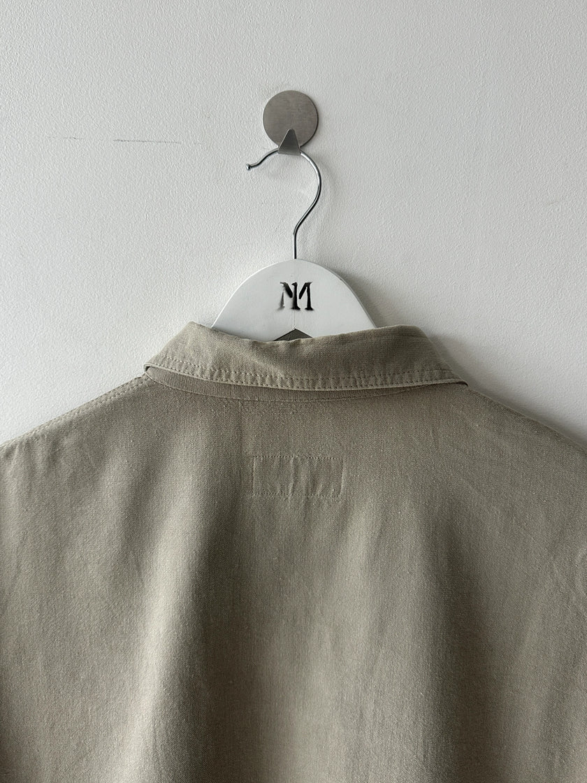 ARMANI JEANS - early 1990s ZIPPED CANAPA SHIRT