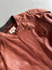 KENZO - 1990s ASYMMETRICAL LEATHER BIKER JACKET