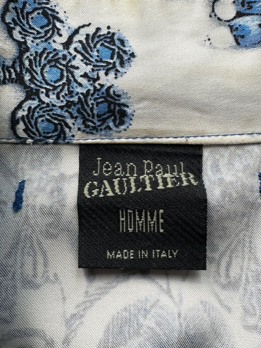 JEAN PAUL GAULTIER - S/S 2003 MATADOR ROSARY BIJOU METAL CHARM LONG SLEEVE SHIRT