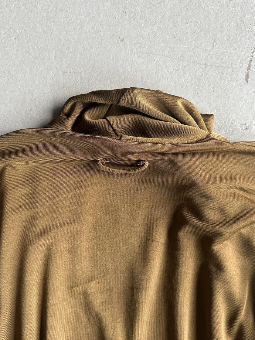 JEAN PAUL GAULTIER SOLEIL - 1990s STRETCH LONG SLEEVE TOP WITH BONDAGE STRAPS AT BACK