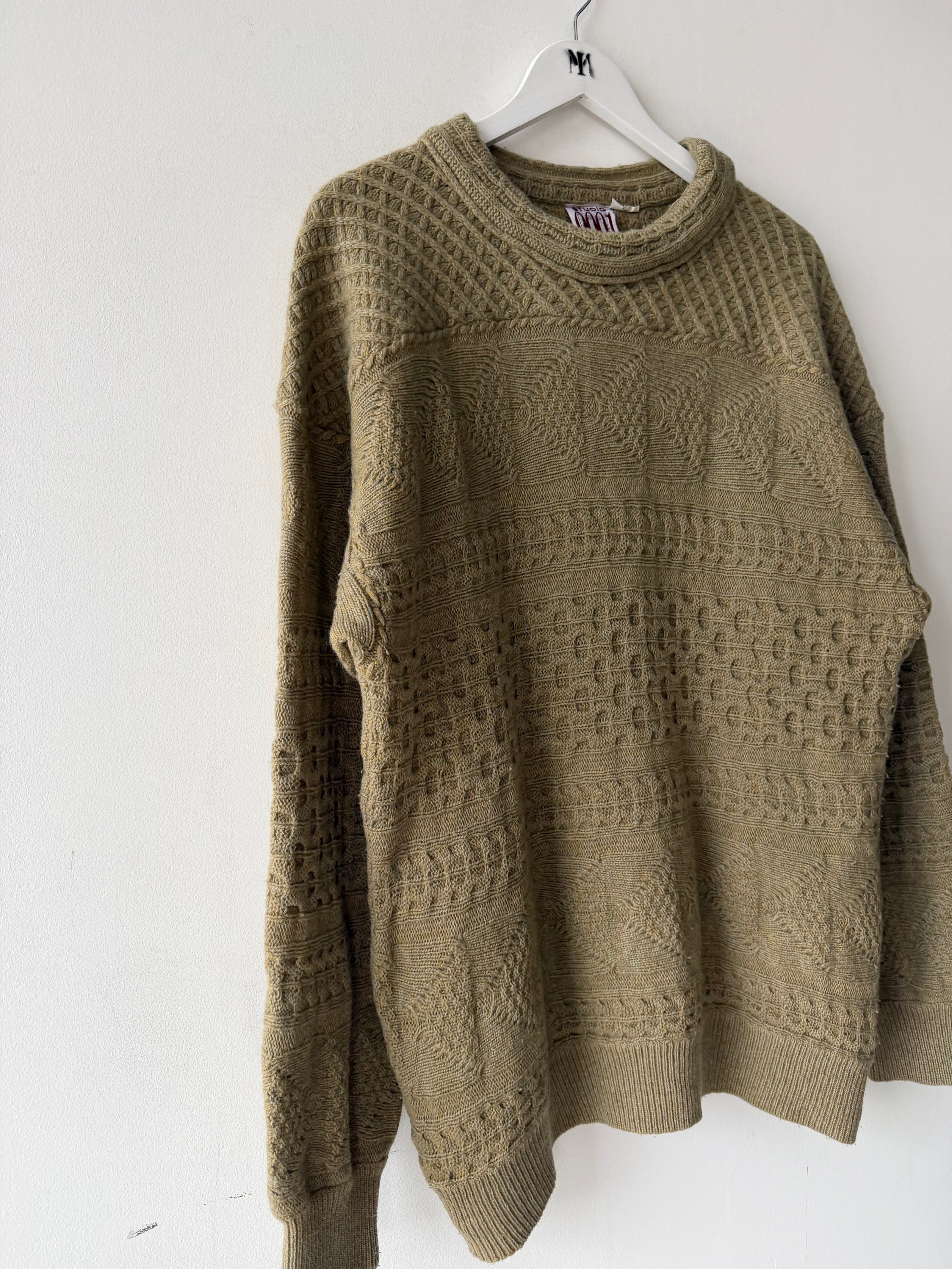 GIANFRANCO FERRÉ STUDIO 001 - 1990s CHUNKY KNIT OVERSIZED JUMPER