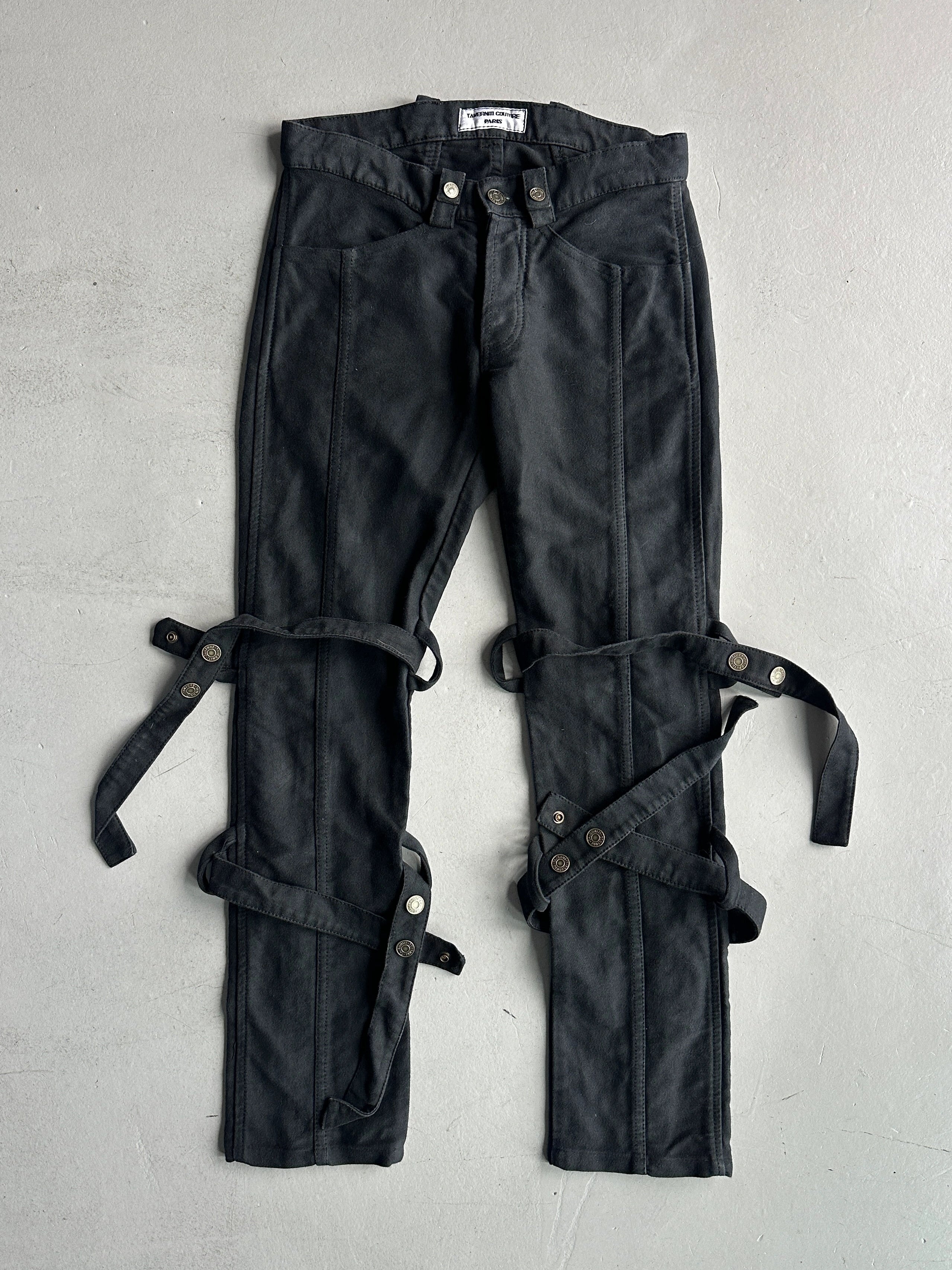 JIMMY TAVERNITI - late 1990s BONDAGE LOW WAIST TROUSERS