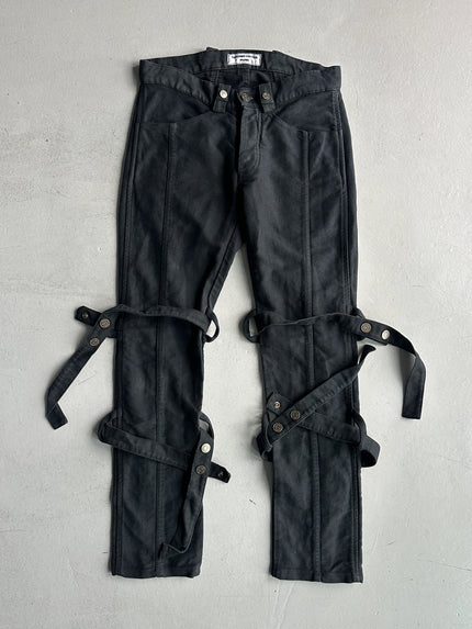 JIMMY TAVERNITI - late 1990s BONDAGE LOW WAIST TROUSERS