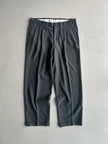 1990s FRONT PLEATS TAILORED TROUSERS WITH TURN UP HEMS