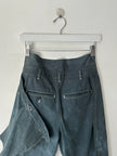 JAPANESE LABEL early 2000s WRAP PANEL CROPPED TROUSERS