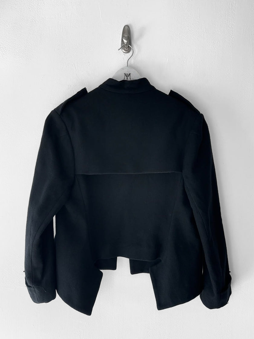 YOHJI YAMAMOTO - F/W 2006 WOOL JACKET WITH DECONSTRUCTED HEM