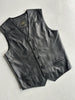 1990s LEATHER WAISTCOAT