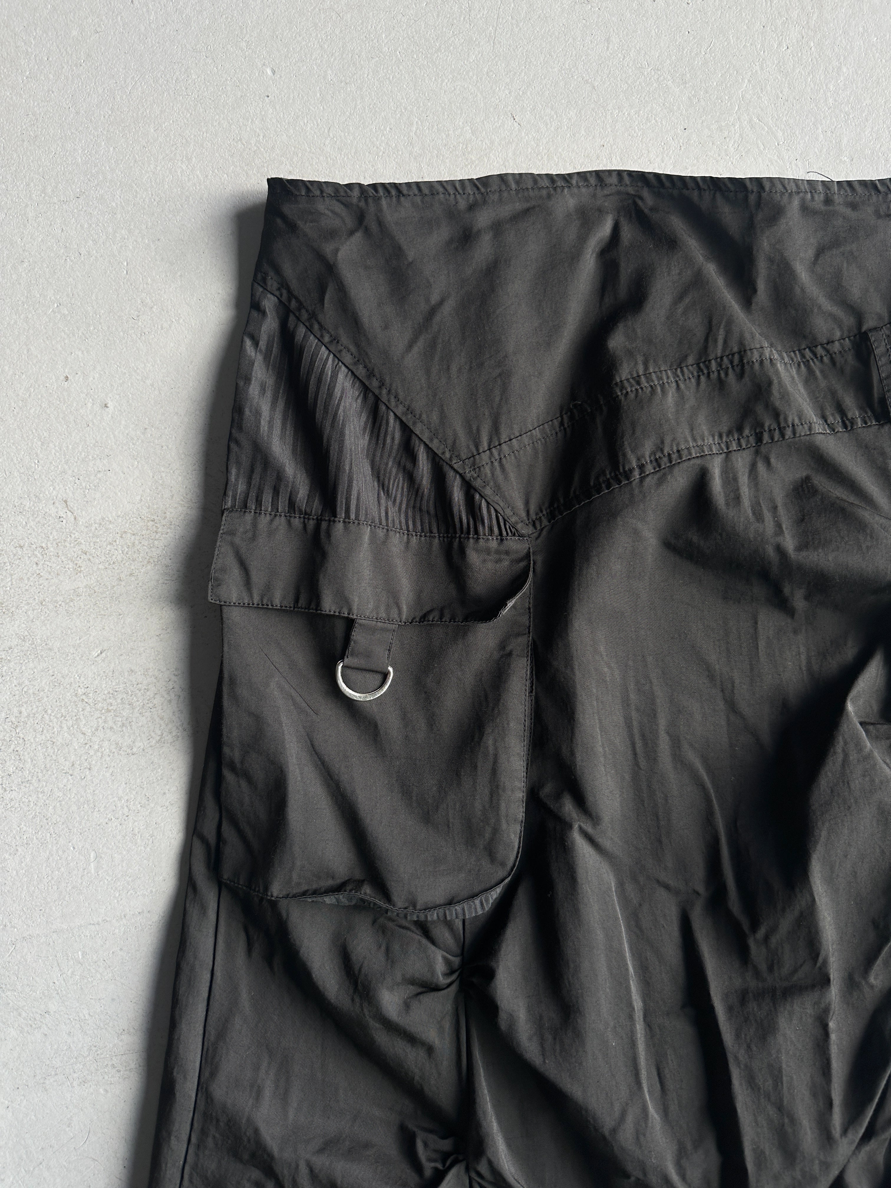 FRENCH LABEL early 2000s PANELED ASYMMETRIC MAXI SKIRT