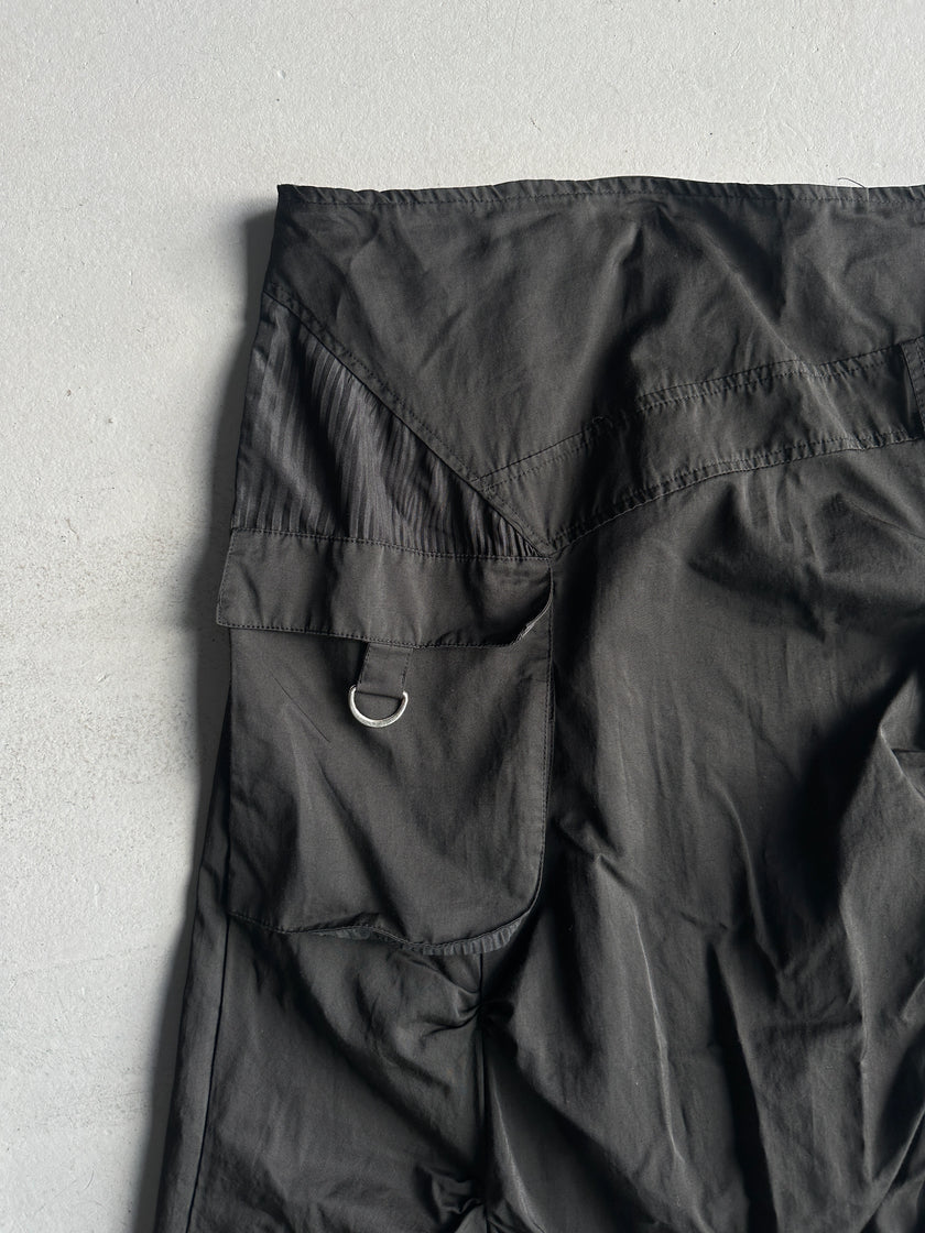 FRENCH LABEL early 2000s PANELED ASYMMETRIC MAXI SKIRT