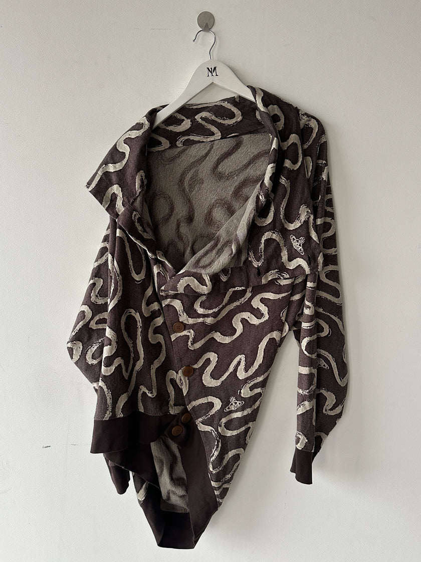 VIVIENNE WESTWOOD MAN - S/S 2023 ASYMMETRICAL SCULPTURAL CARDIGAN