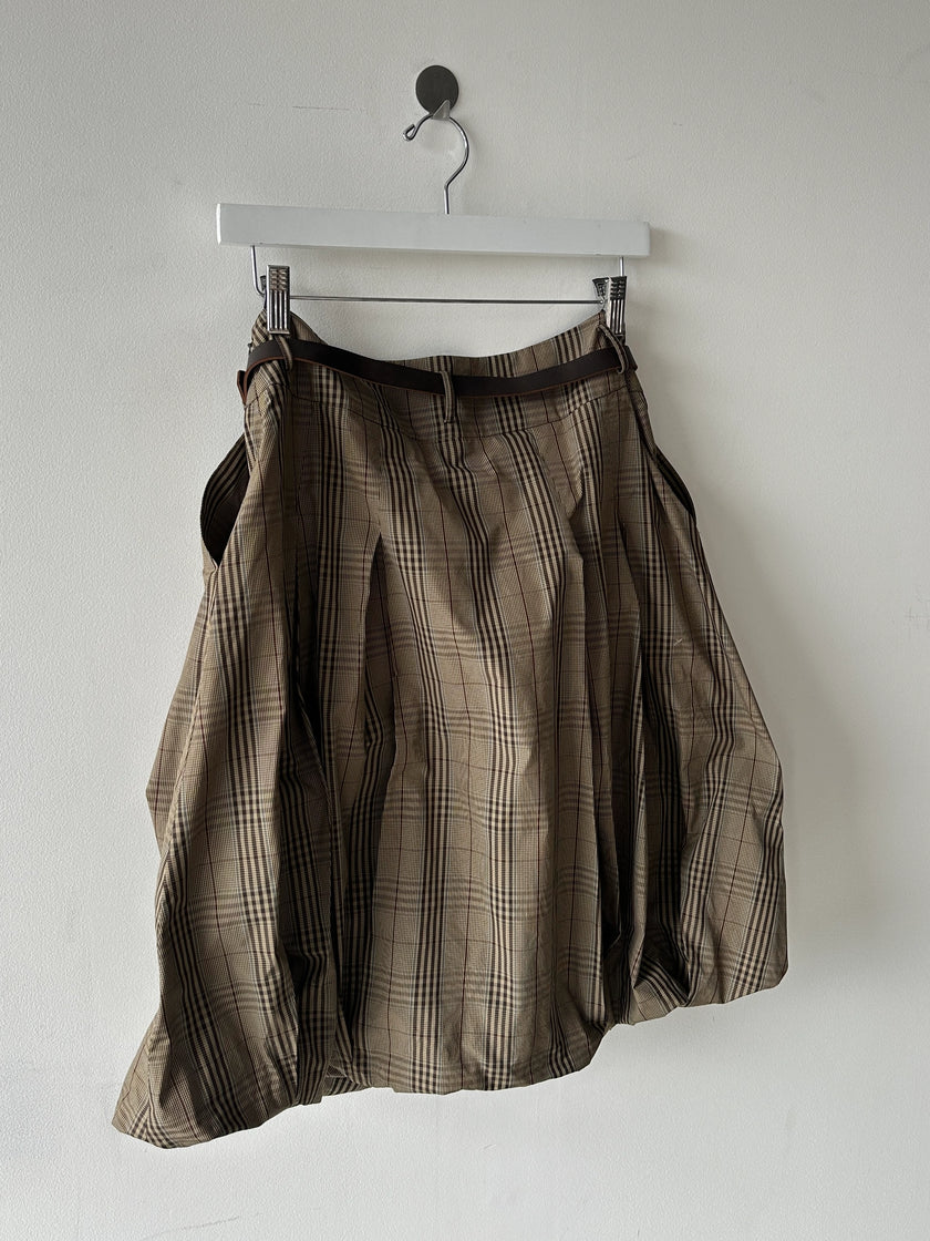 ITALIAN LABEL early 2000s BALLOON SKIRT WITH WRAP FRONT WAIST