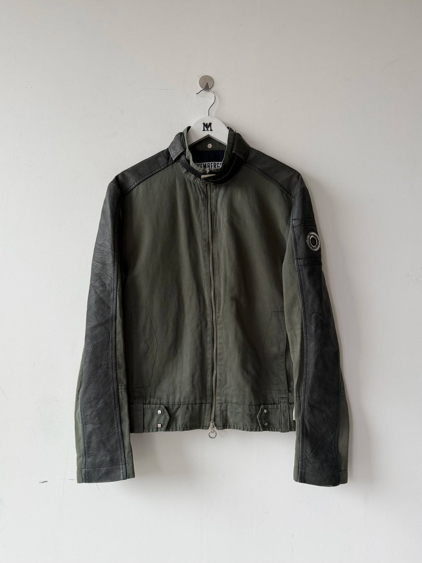 BIKKEMBERGS - S/S 2007 BIKER JACKET WITH LEATHER DETAILS